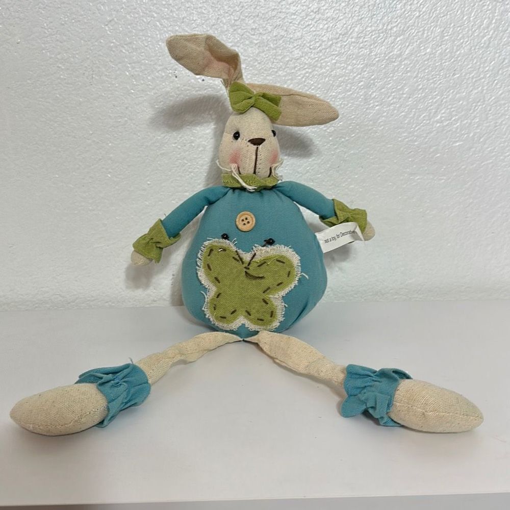 Easter Bunny Decor Green and blue